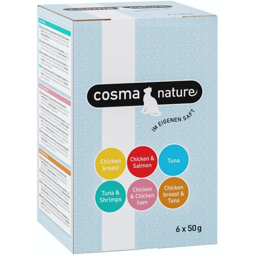 Cosma Ekonomično pakiranje: Nature hrana za mačke u vrećicama 18 x 50 g - miks (6 vrsta) Cijene