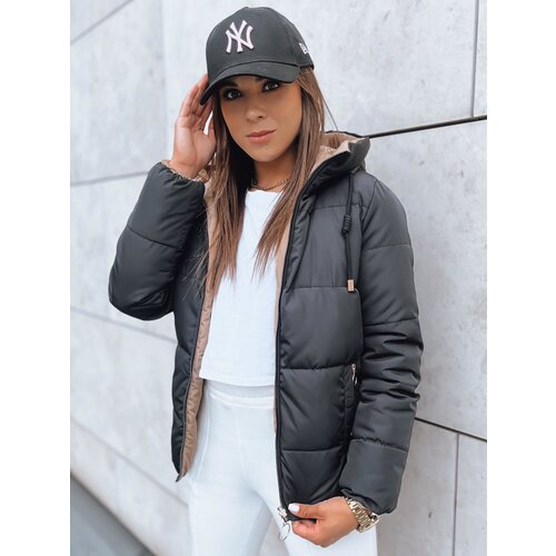 DStreet Dwustronna puchowa kurtka damska VICTORIA SNUG czarna Slike
