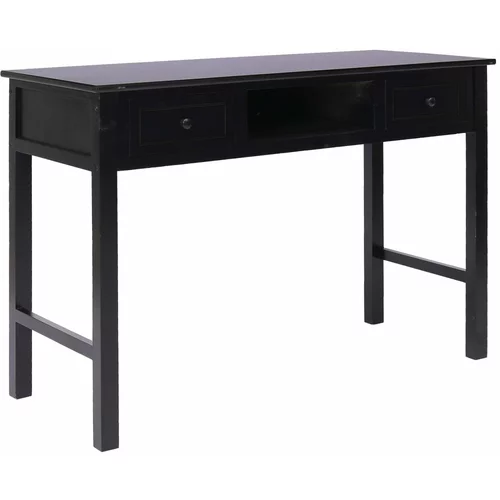  Pisalna miza črna 110x45x76 cm les