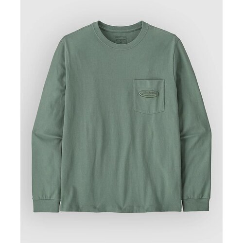 Patagonia Mw 95 Oval Logo Pocket Majica z dolgimi rokavi cover green Cene