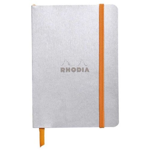  Notes A6, Rhodiarama soft, s gumicom, diktando crte, silver Cijene