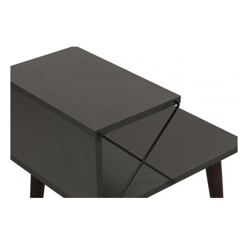 Hanah home Cross komoda u antracit boji, crna Slike
