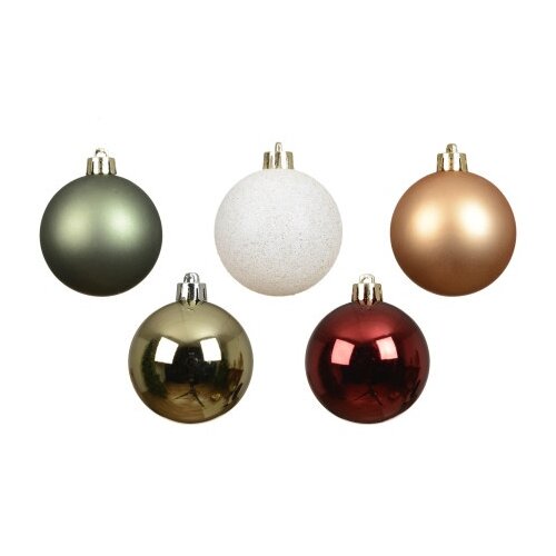 DEKOR DOM dekoracija - hanging bauble set mix 30pcs 6cm 023965 - assorted dark - kmg ( 045617 ) Cene