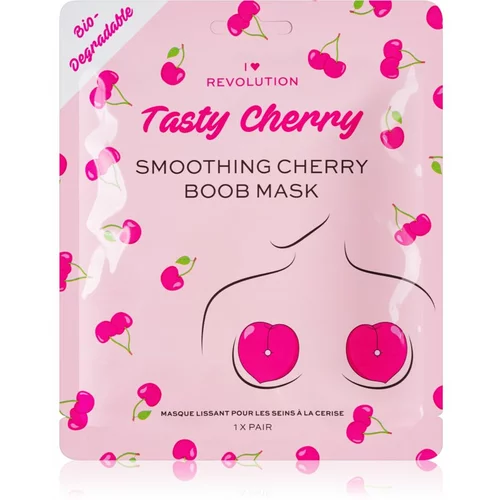 Revolution Tasty Cherry intenzivna hidrogelna maska za učvrstitev kože dekolteja 2 kos
