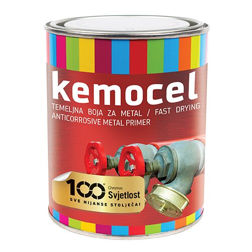 Chromos SVJETLOST KEMOCEL TEMELJNA BOJA ZA METAL SIVA 0,75L Slike