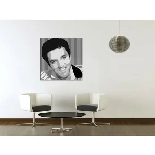  Ručno slikane slike na platnu na platnu POP ART Elvis Presley 1-dijelna ()