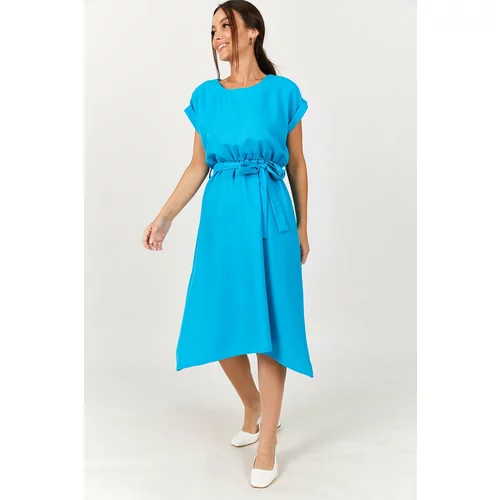 armonika Dress - Blue - Asymmetric