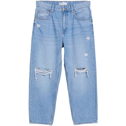Bershka Kavbojke moder denim Slike