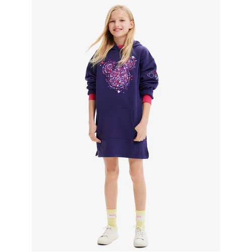 Desigual Purple Girly Hoodie Emmline Disney Hoodie - Girls