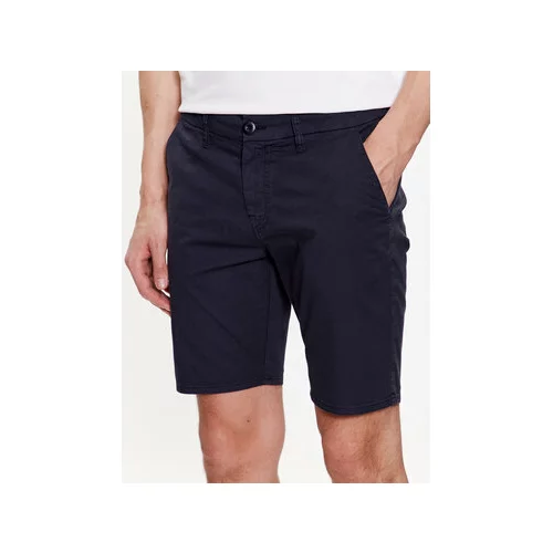 Guess Kratke hlače iz tkanine Daniel M3GD05 WFBW3 Mornarsko modra Skinny Fit