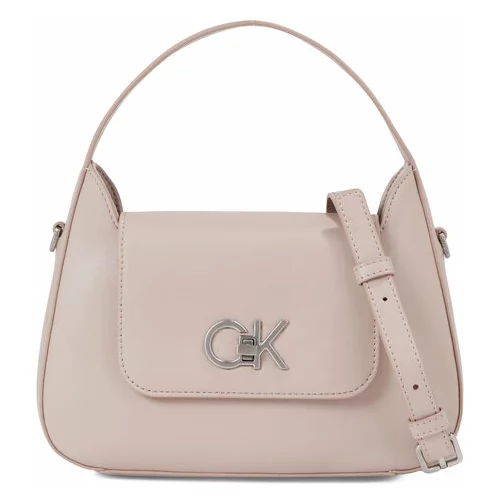 Calvin Klein Ročna torba Re-Lock Crossbody W/Flap Sm K60K610770 Siva