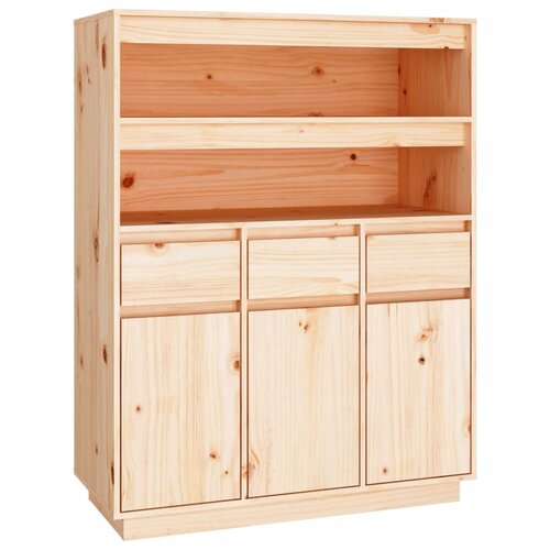 Maison Chic Visoka omara - Komoda - Predalnik 89x40x116,5 cm trdna borovina, (21717122) Slike