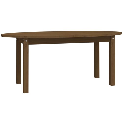 Maison Chic Klubska mizica - kavna mizica - Nizka mizica medeno rjava 110x55x45 trdna borovina, (21753979) Cene