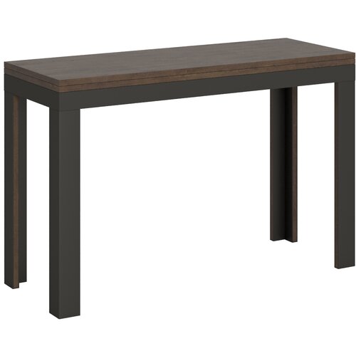 Itamoby   Linea Double (120x45/90 cm) - oreh, barva nog: antracit - preklopna jedilna miza, (20843055) Cene