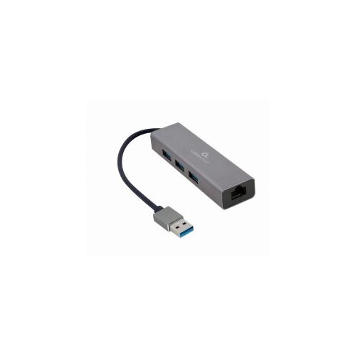  USB hub + GLAN Ethernet adapter 10/100/1000 USB A plug/RJ45, GEMBIRD A-AMU3-LAN-01 Cijene