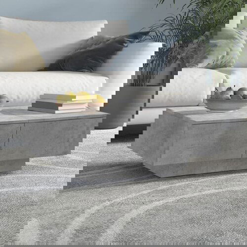 vidaXL Klubska mizica betonsko siva 90x60x31 cm iverna plošča, (20712536) Cene