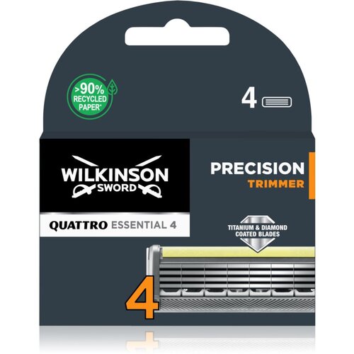 Wilkinson Sword Quattro Titanium Precision nadomestne britvice 4 kos 4 kos Cene