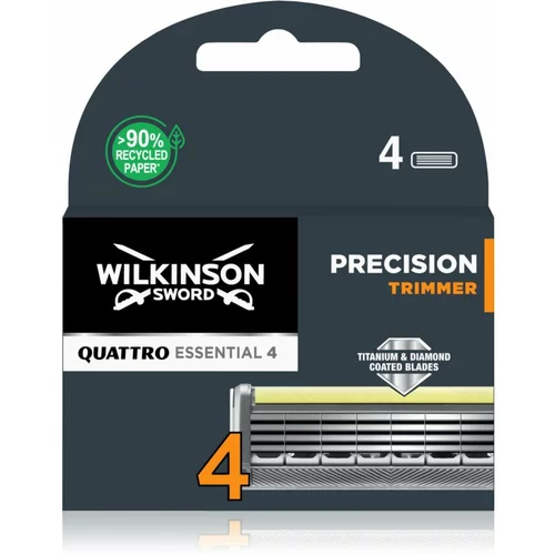 Wilkinson Sword Quattro Titanium Precision zamjenske britvice 4 kom 4 kom