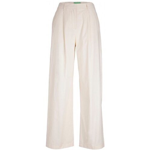 JJXX Hlače Pants Vigga Wide - Seedpearl Bela Cene