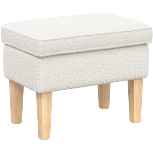  Stolica za noge Krem 55 x 35 x 41 cm Bouclé Cene