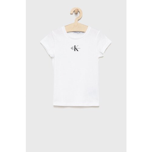Calvin Klein Jeans Otro&amp;scaron;ki bombažen t-shirt bela barva Slike