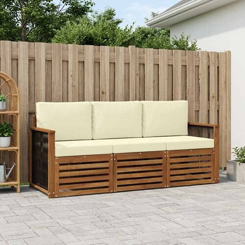  Setovi sofa 3 kom. Čvrsto drvo akacije Slike
