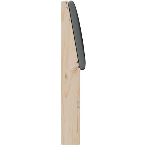  Tapecirani uzglavlje Tamno siva 140 cm Čvrsto borovo drvo Slike