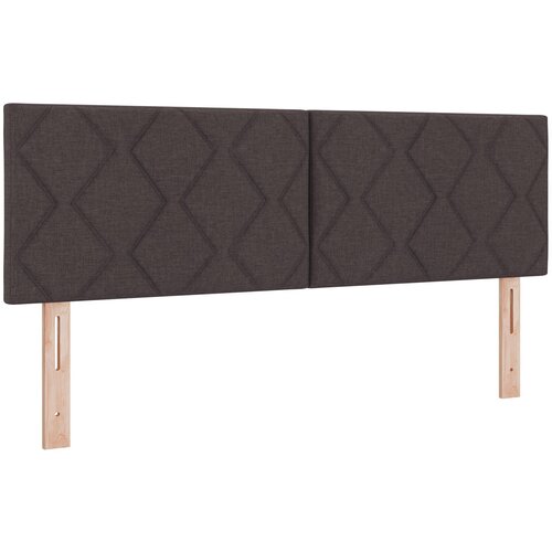 vidaXL vzglavje z dizajnom diamantnih blokov temno rjave barve 140 cm tkanina, (22080646) Cene