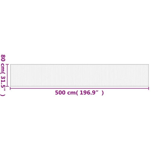  Tepih pravokutni tamnosmeđi 80 x 500 cm od bambusa Slike