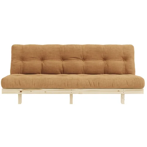 Karup Design Senf žuta/svjetlo smeđa sofa od samta 200 cm Lean –