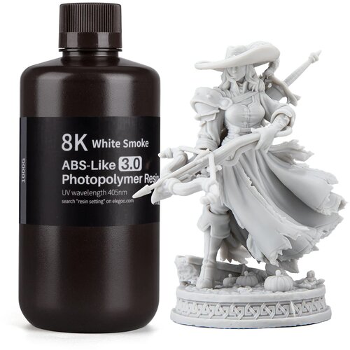 Elegoo ABS-Like 3.0 8K Resin 1,000g White Smoke Cene