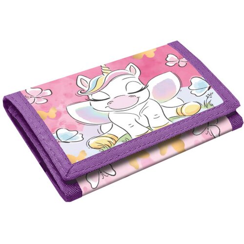 Scool SC2233 Dečiji novčanik Little unicorn 26x12cm, Ljubičasti Slike