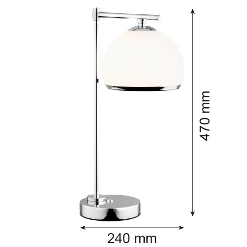  Argon 8121 - Stona lampa MARBELLA 1xE27/15W/230V hrom Slike