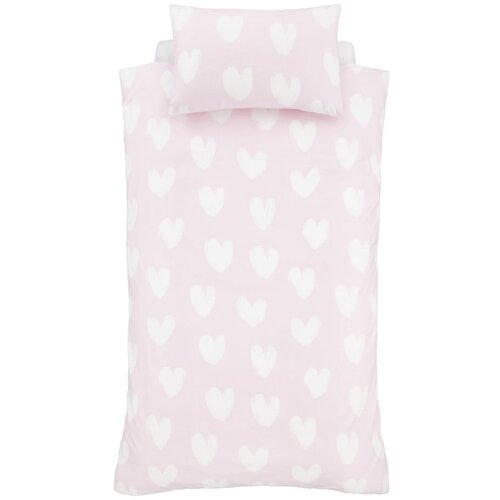 Catherine Lansfield Flanelska dječja posteljina za dječji krevetić 120x150 cm Hearts – Cene