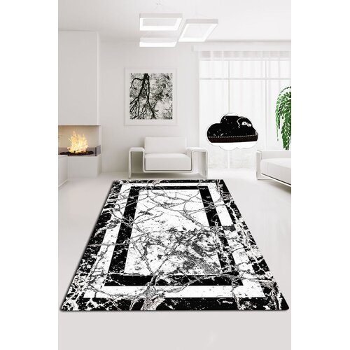 Conceptum Hypnose Tepih Marmor v2, 120x180cm, Crno-bijeli Cijene