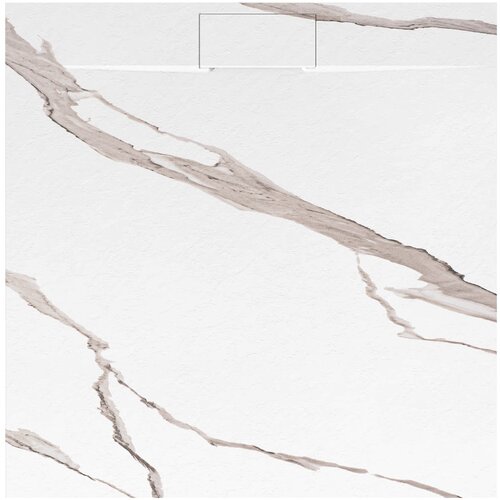 Rea Tuš pladenj Bazalt CARRARA WHITE 90x90 Cene