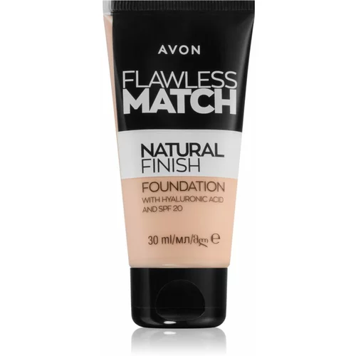 Avon Flawless Match Natural Finish hidratantni puder SPF 20 nijansa 145P Ivory Pink 30 ml