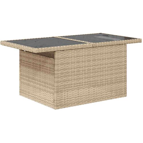 VidaXL 7-dijelni set vrtnih sofa od poliratana s jastucima bež Slike
