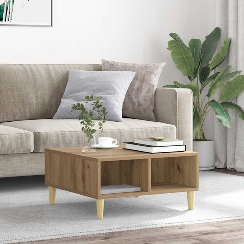  Stol za kavu Artisan hrast 60x60x30 cm izrađeno drvo Cene