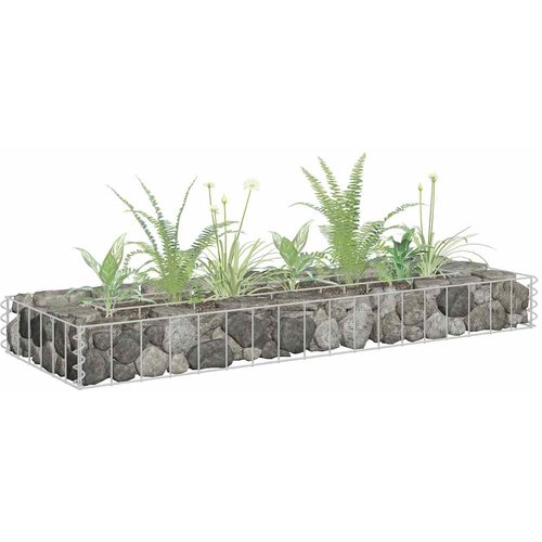 Povišena gabionska gredica od pocinčanog čelika 90 x 30 x 10 cm Cene