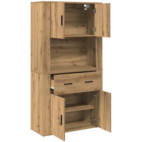  Highboard hrast artisan 80 x 33 x 150 cm Konstruirano drvo Slike