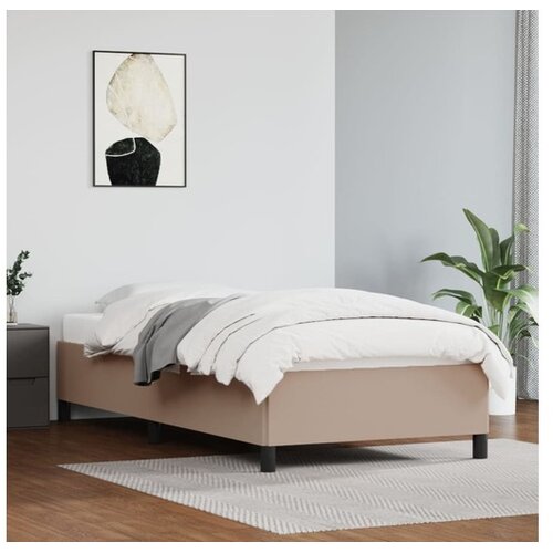  Za krevet boja cappuccina 80 x 200 cm od umjetne kože Cene