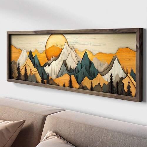 WALLXPERT LAC101-150 Multicolor Decorative Framed MDF Painting Cene
