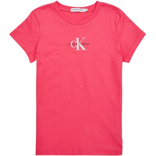 Calvin Klein Jeans Majice s kratkimi rokavi MICRO MONOGRAM TOP Rožnata Slike