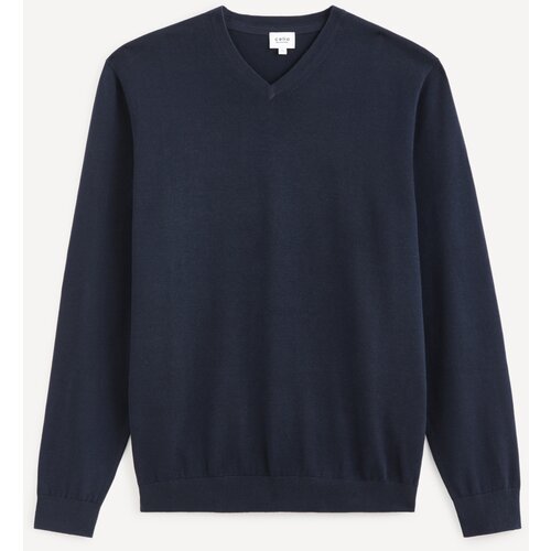 Celio Cotton Sweater Decotonv - Men Slike