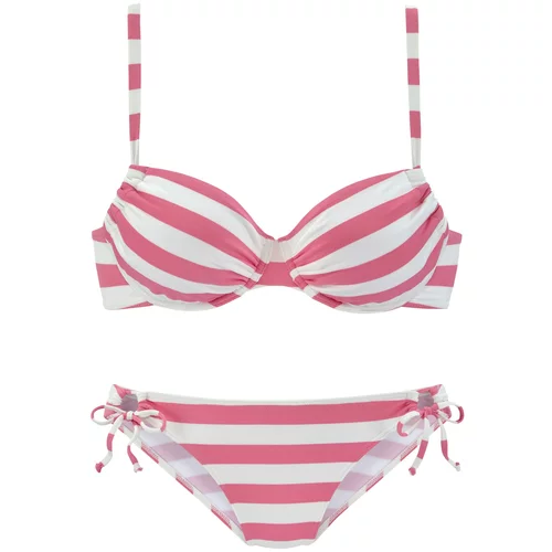 VENICE BEACH Bikini roza / bijela