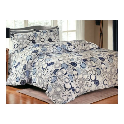 komplet posteljina sa štepanom navlakom 160x220cm blue ( VLK000424-AURORA blue ) Slike