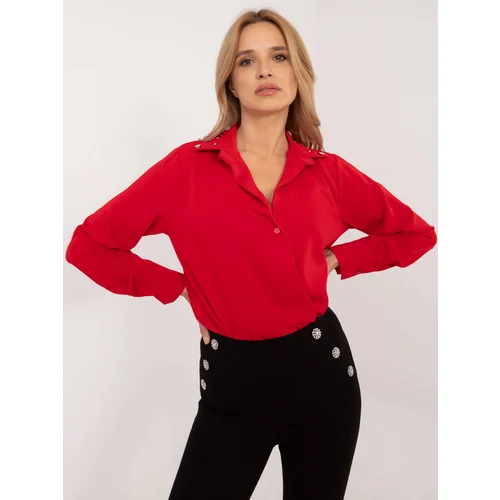 Italy Moda Shirt-DHJ-KS-15260.96-Red