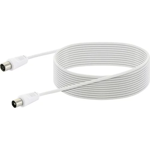 SCHWAIGER antene\, SAT priključni kabel [1x IEC vtič - 1x IEC vtičnica] 10 m bela, (20431654)