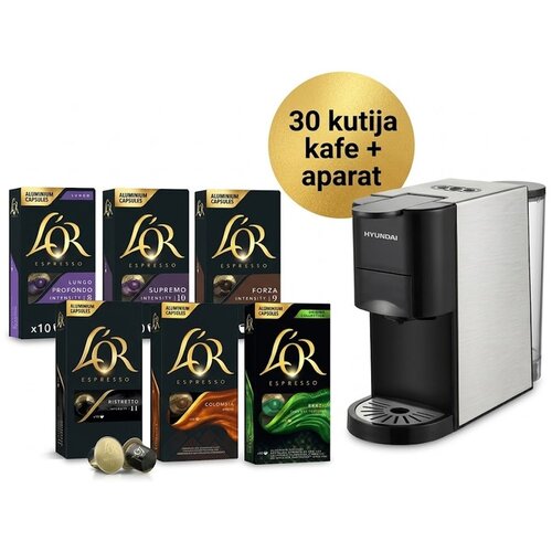 Lor L'OR kapsule za kafu + Hyundai Aparat za kafu 2u1 HY-513K Cene
